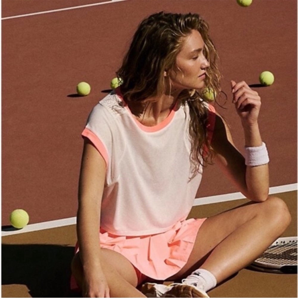 NWT   Free People Movement Good Sport Tee in White  Size: XS, S, M